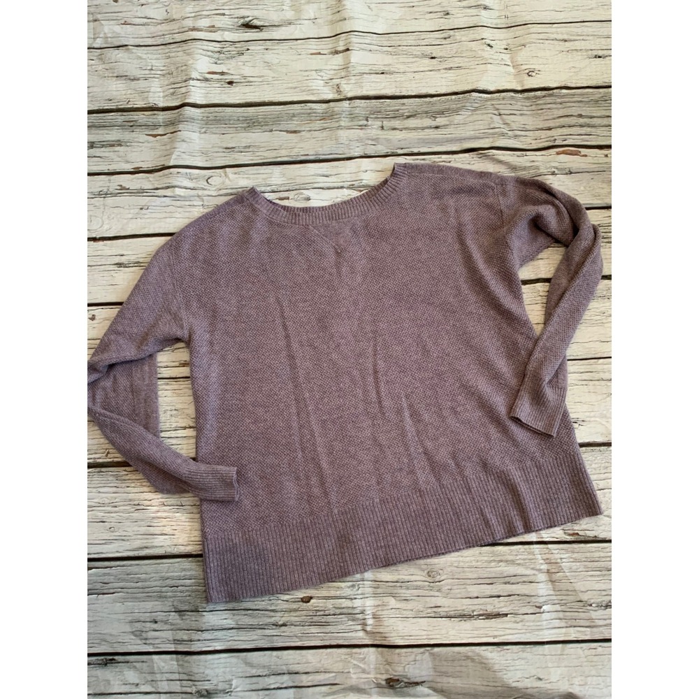 American Eagle Outfitters Womens Purple Heathered Knit Pullover Sweater‎ Small
